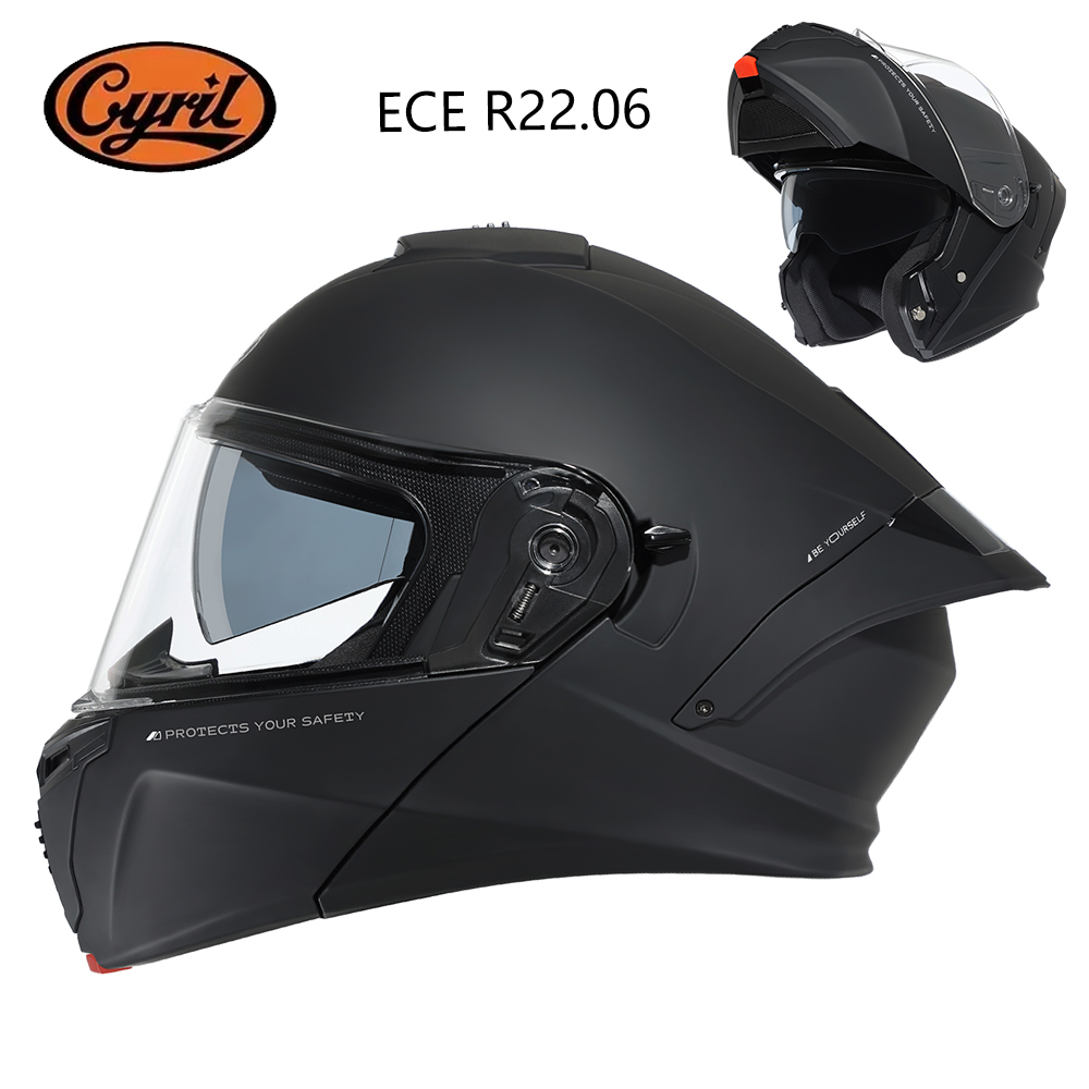 Modular Flip Up Motorcycle Helmet Dot Approved - Casque modulable CYRIL pour moto, homologué