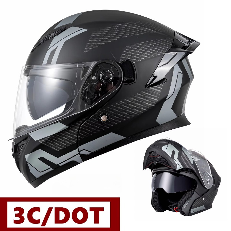 Casques de moto homologués DOT - Modular Flip Up Motorcycle Helmet Dot Approved avis et prix