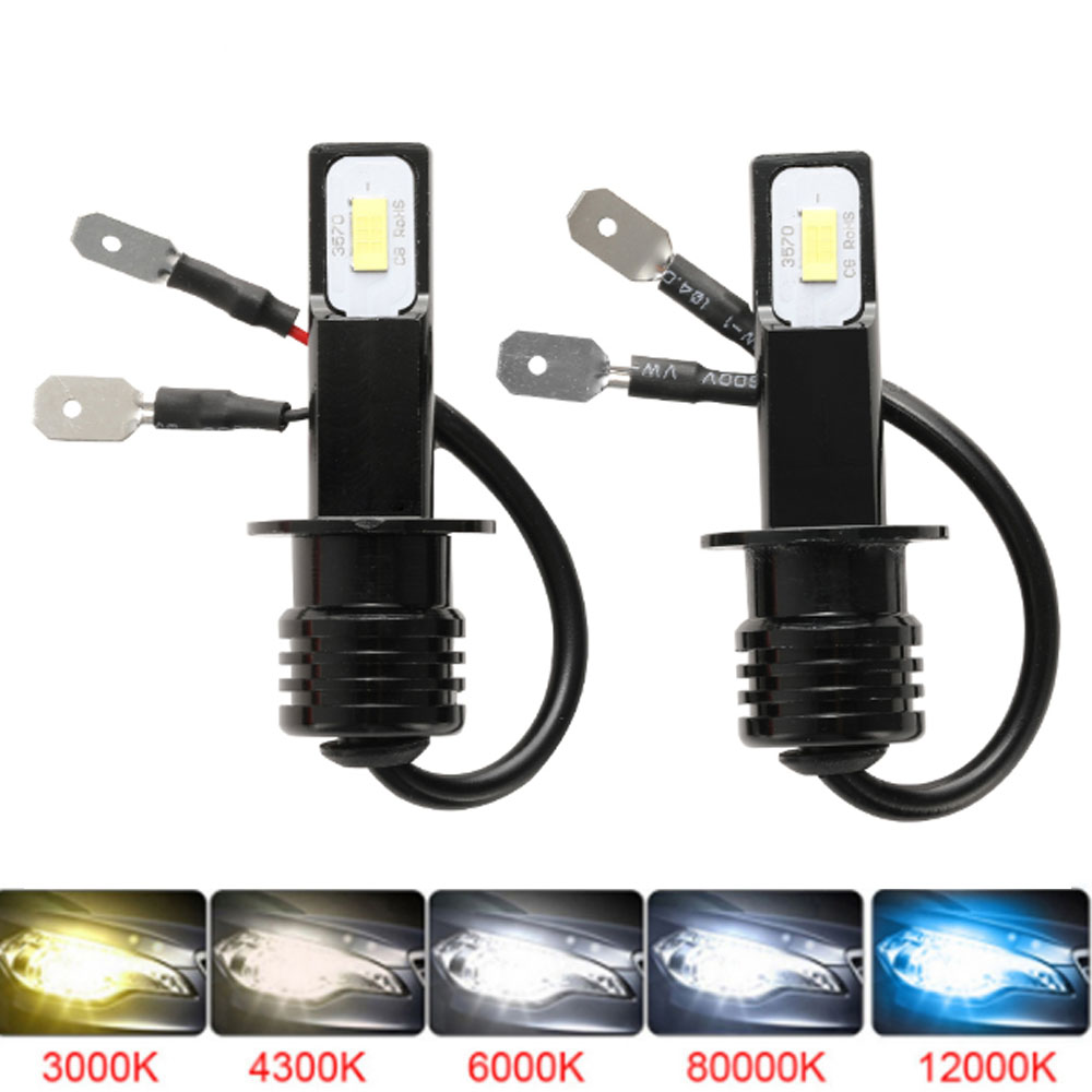 2 ampoules LED H1 H3 H4 H7 HB4 - Universal Motorcycle Led Headlight Projector avis et prix