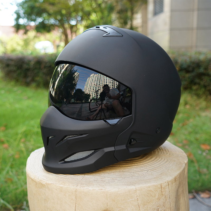 Casque de moto rétro Scorpion  - Full Face Motorcycle Helmet With Bluetooth avis et prix