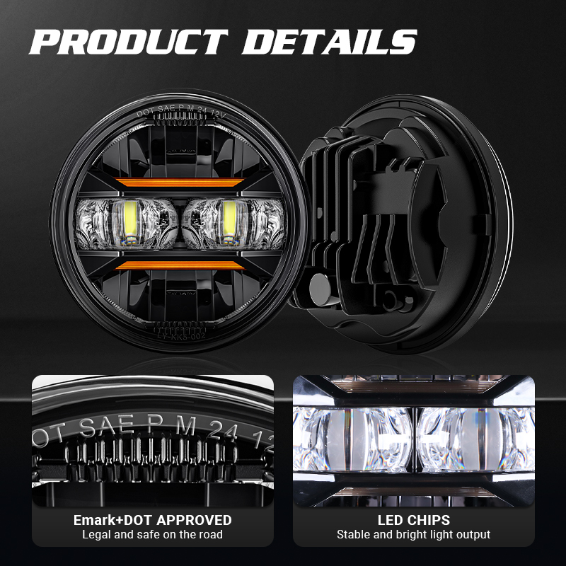 Phare LED universel pour voitu - Universal Motorcycle Led Headlight Projector avis et prix