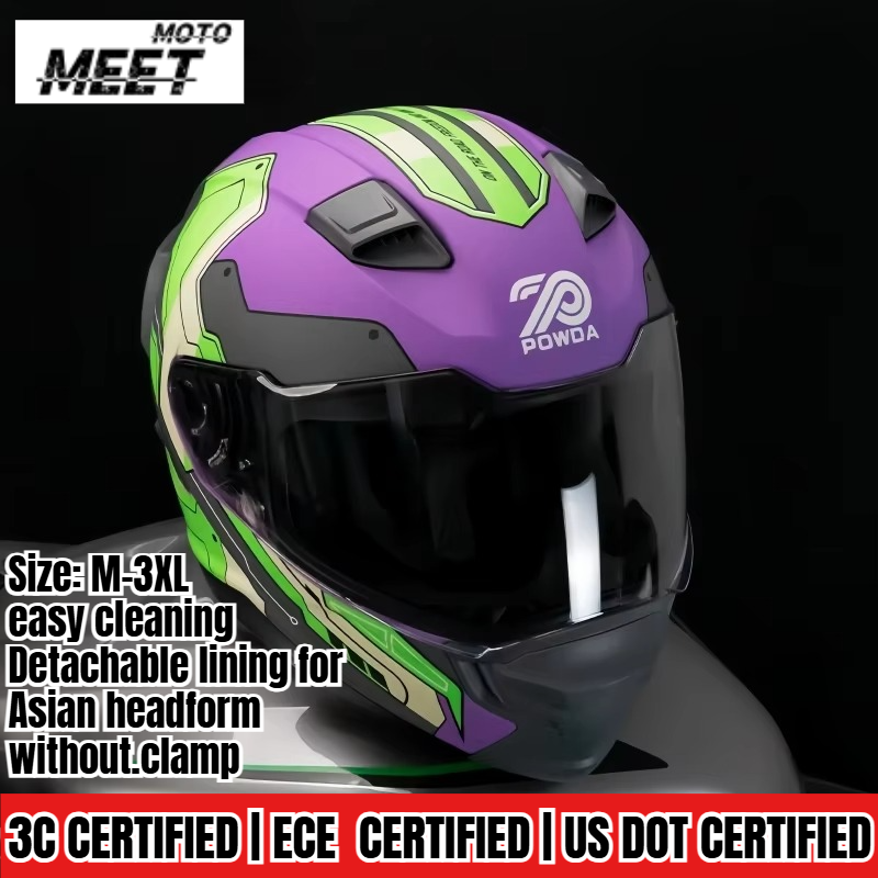 Casque de moto intégral unisex - Dual Visor Motorcycle Racing Helmet avis et prix