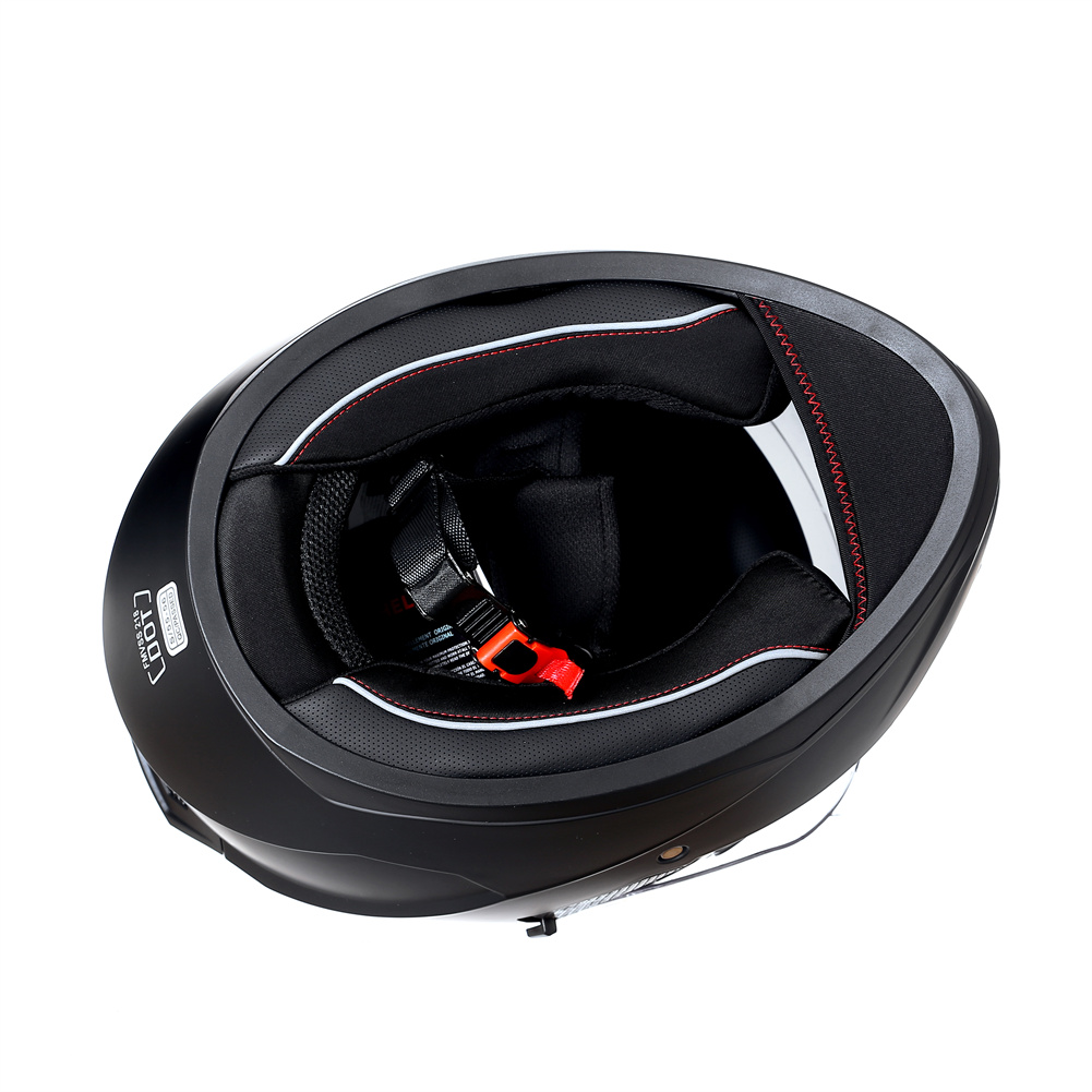 Casque de moto intégral Double - Full Face Motorcycle Helmet With Bluetooth avis et prix