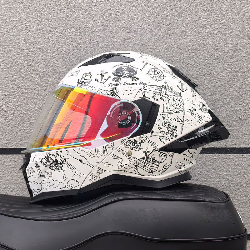 Casque de moto modulable intég - Modular Flip Up Motorcycle Helmet Dot Approved avis et prix